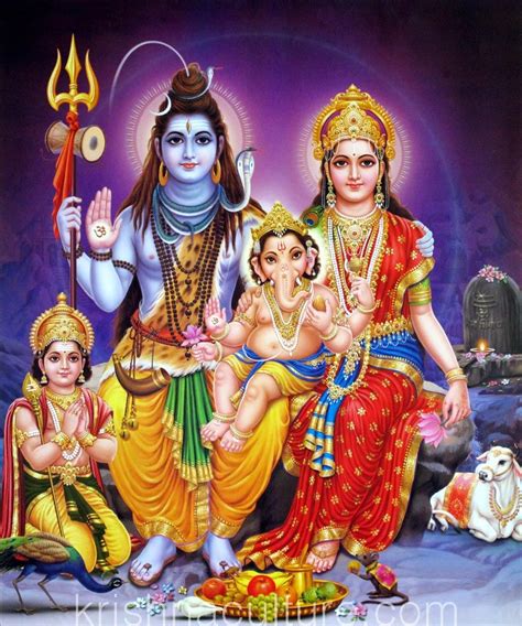 Shiva Family | Lord shiva family, Shiva parvati images, Lord shiva