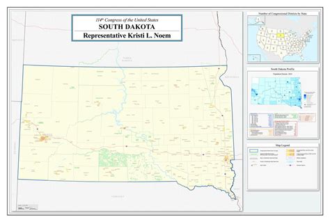 South Dakota Districts Map