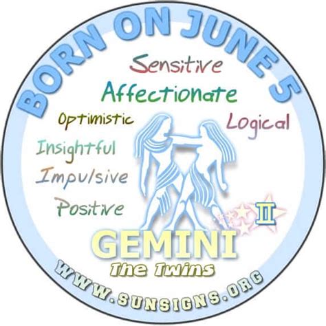 June 5 Zodiac Horoscope Birthday Personality | Sun Signs