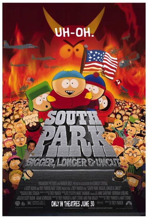 South Park: Bigger, Longer and Uncut 27x40 Movie Poster (1999) | South ...