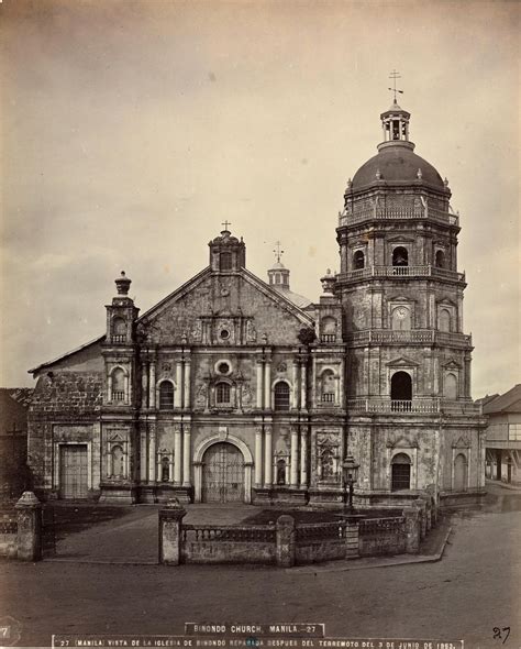 Binondo Church, Manila. Date Photographed: Circa 1870 | Philippine architecture, Filipino ...