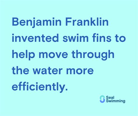 Benjamin Franklin Swim Fins - Efficient Water Movement