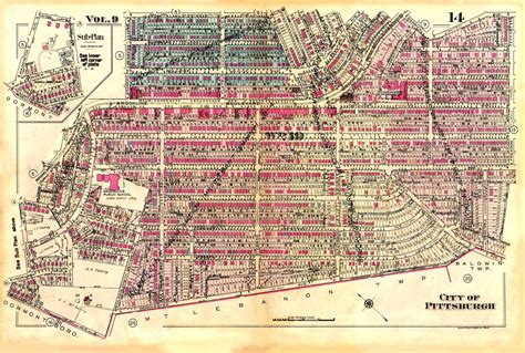 Brookline and Surroundings - Map - 1940