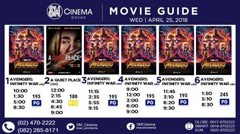 SM City Davao Cinema Movie Schedule | Davao City Directory Online