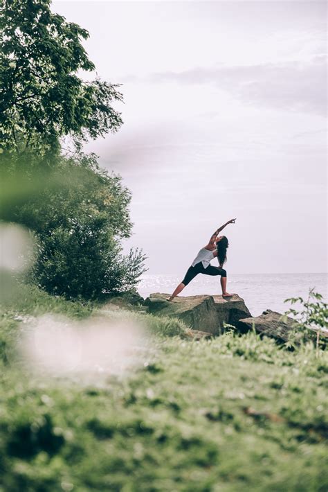 Woman Yoga Nature Royalty-Free Stock Photo