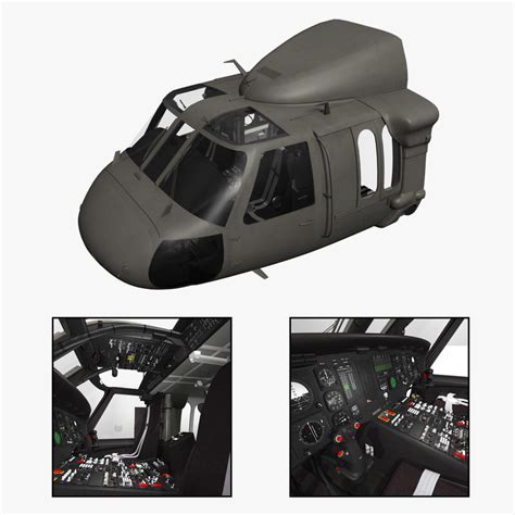 3d purchase uh-60 blackhawk helicopter cockpit