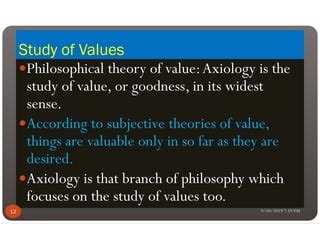 Axiology and it's Illustrate | PPT