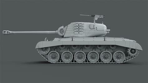 3D model M26 Pershing VR / AR / low-poly | CGTrader