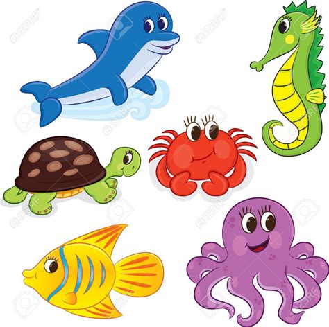 Image result for free templates of ocean life | Cartoon sea animals ...