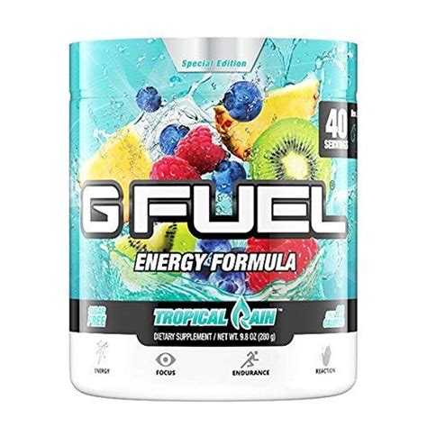 G Fuel Tropical Rain Tub (40 Servings) Elite Energy and Endurance Formula Net Wt. 9.8 oz - Buy ...