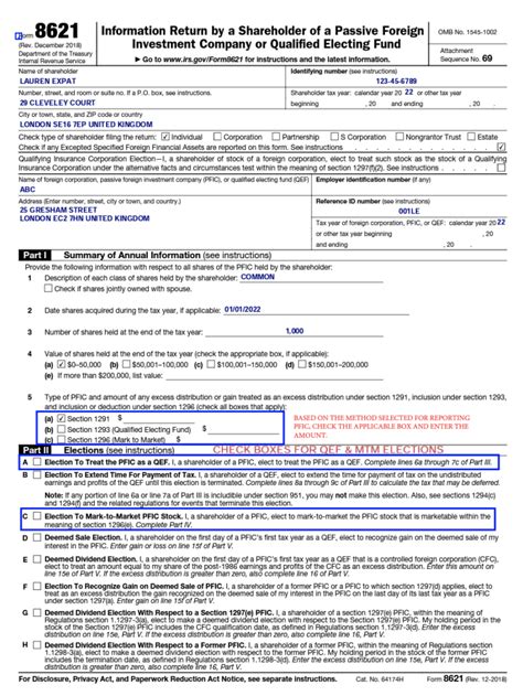 Form 8621 for American Expatriates and Passive Foreign Investment Companies