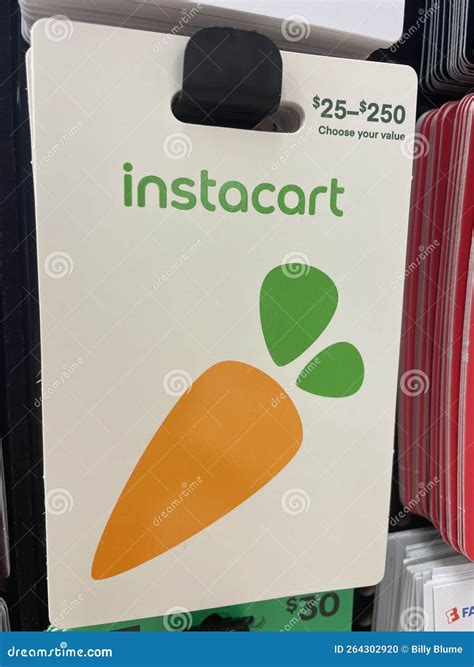 Grocery Store Gift Cards Instacart Editorial Image - Image of card ...