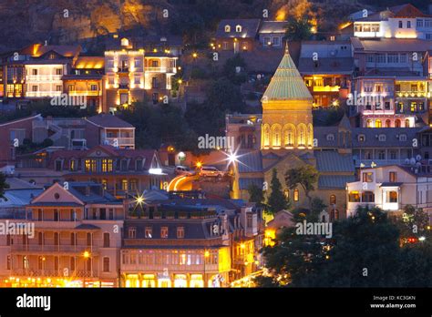 Old Town at night, Tbilisi, Georgia Stock Photo - Alamy