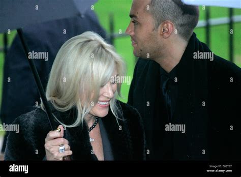 Calum Best with his mother Angie Best at George Best's Funeral, Stormont Parliament Buildings ...