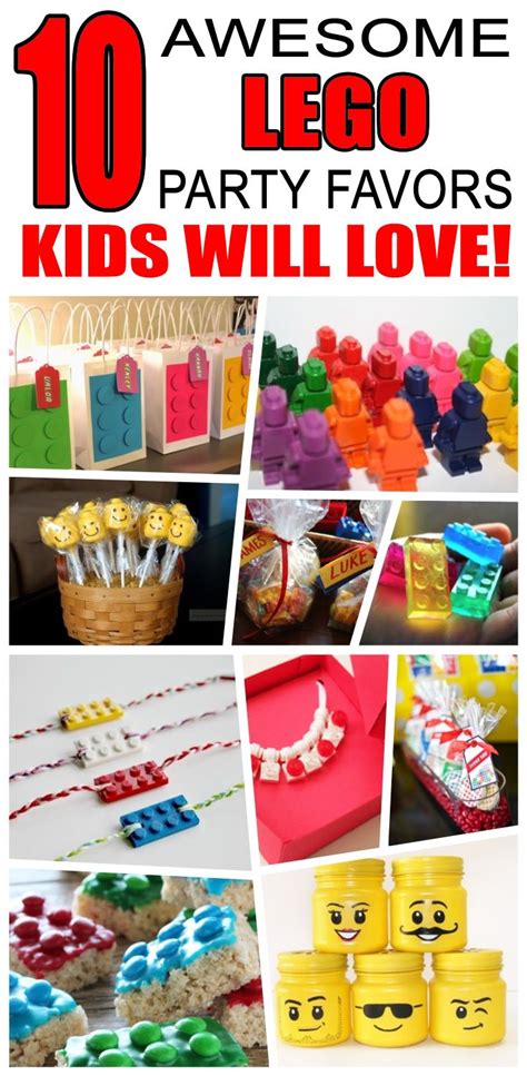 Lego Party Favor Ideas - Kid Bam | Lego birthday party favors, Lego party favors, Lego birthday