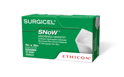 2083 - Ethicon SURGICEL SNoW® Hemostat, 4 in x 4 in