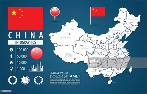 China Infographic Map Illustration High-Res Vector Graphic - Getty Images