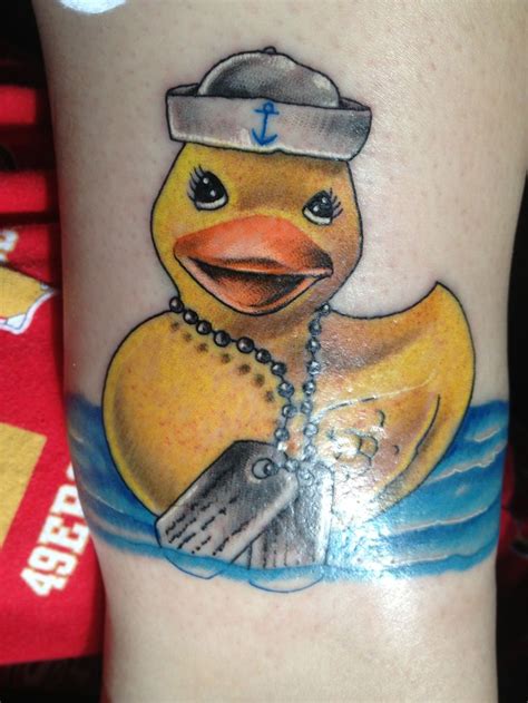 Navy sailor ducky!! | Duck tattoos, Tattoos, Friendship symbols