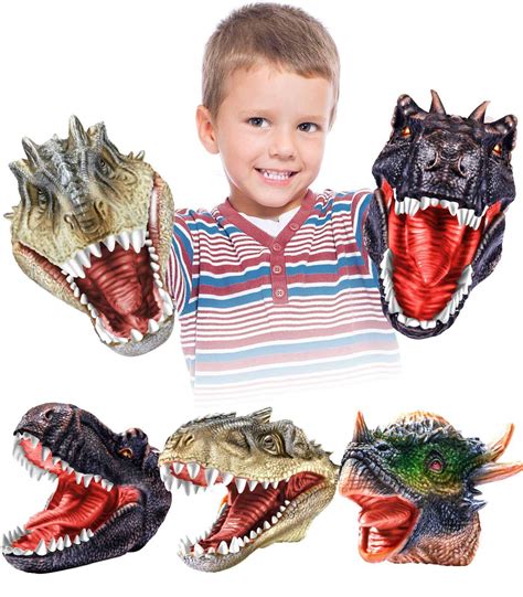 Buy Dinosaur Puppet Toy for Boy 8-12, Geyiie Dino Toys Puppets for Girls Toddler, Dinosaurio ...