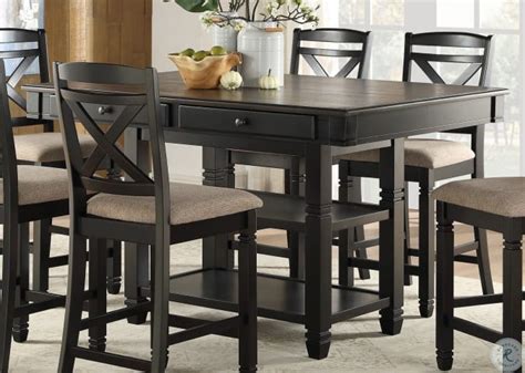 black counter height dining table – lanzhome.com