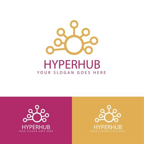 hub logo design template vector 14002199 Vector Art at Vecteezy