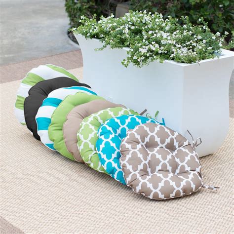 Coral Coast Lakeside 16 in. Round Bistro Outdoor Seat Cushion - Set of 2