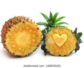 Cutting Fresh Pineapple Carving Symbol Heart Stock Photo 1438765253 | Shutterstock