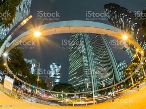 Japan Shinjuku Night View Stock Photo - Download Image Now - Building ...