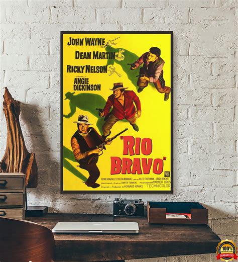 Rio Bravo Movie Poster Classic Vintage Wall Film Art Print | Etsy