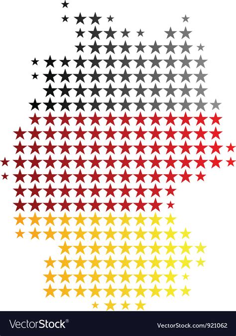 Map and flag of germany Royalty Free Vector Image