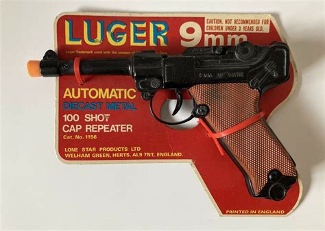 Mavin | Vintage Toy Gun Cap Pop Luger Pistol Lone Star 9mm Shot ...