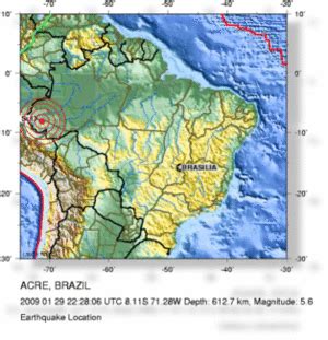 Magnitude 5.6 Earthquake - Acre, Brazil -- Earth Changes -- Sott.net