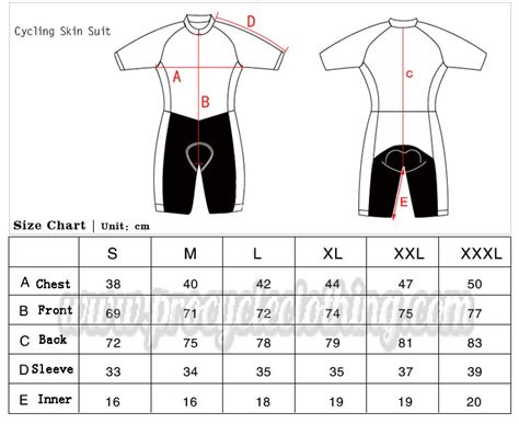 Size Guide | Procycleclothing