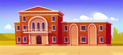 University campus, library or high school building 14400850 Vector Art at Vecteezy