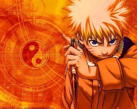 Naruto Holding A Kunai Knife, naruto, orange, kuniai, knife, HD wallpaper | Peakpx