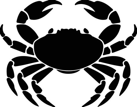 crab black silhouette 38100557 Vector Art at Vecteezy