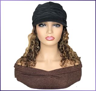 Fashion Hats With Hair Attached For Women | A Diva's Hidden Hair