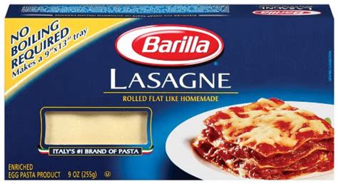 Lasagna Time: Barilla Oven Ready Lasagne, 9-Ounce Boxes (Pack of 4)