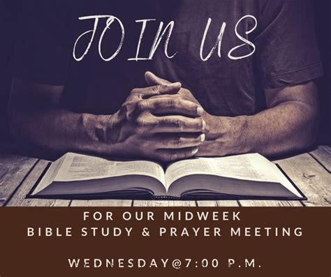 Wednesday Night Bible Study & Prayer Meeting - 7/22/20