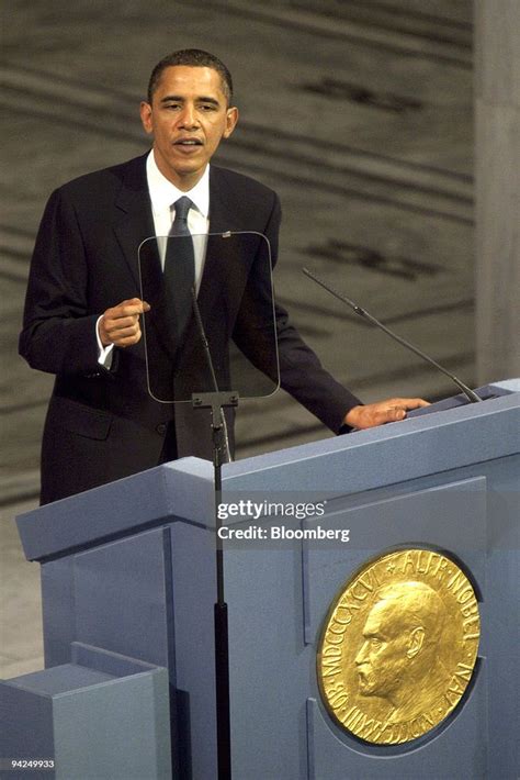 U.S. President Barack Obama, delivers a speech after receiving the ...