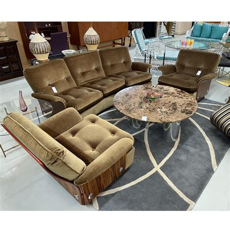 Mid-Century Modern G-Plan Rosewood Sofa and Lounge Chairs