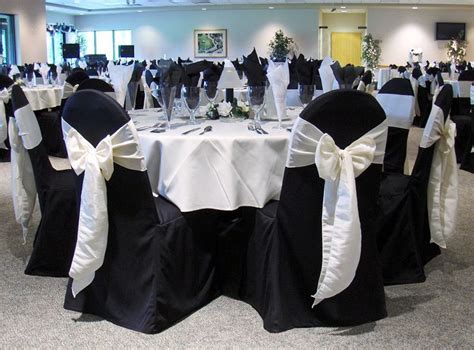 Black Polyester Banquet Chair Cover - Rent