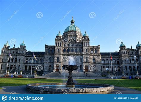 The Parliament Buildings at Victoria BC Canada Stock Image - Image of attraction, downtown ...