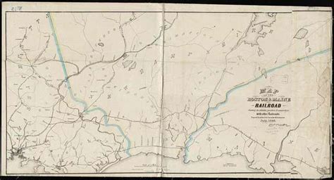 Map of the Boston and Maine Railroad, showing its relative position and ...