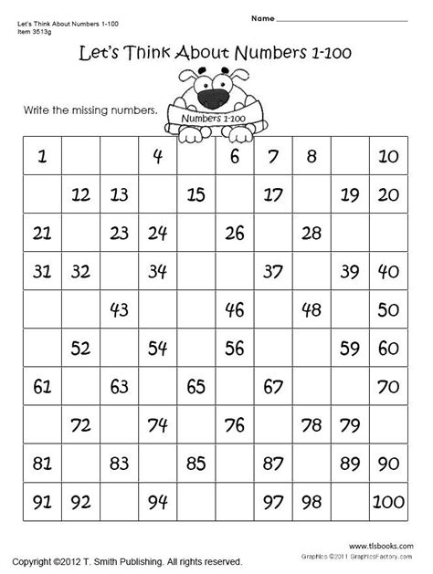 Kindergarten Worksheets Numbers 1 100 | Counting worksheets, Counting ...