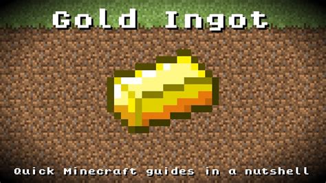 Minecraft - Gold Ingot! Recipe, Item ID, Information! *Up to date!* - YouTube