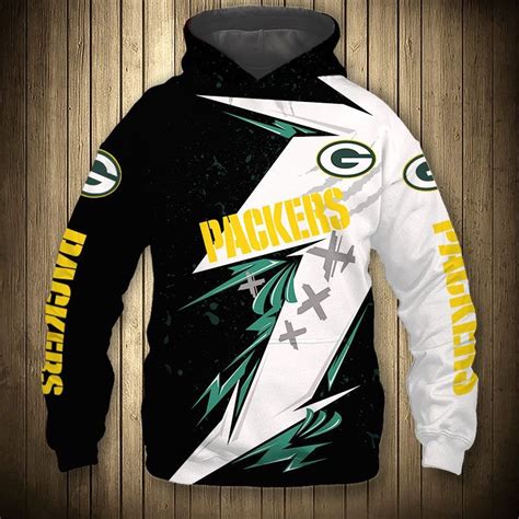 Green Bay Packers Hoodies Thunder graphic gift for men -Jack sport shop