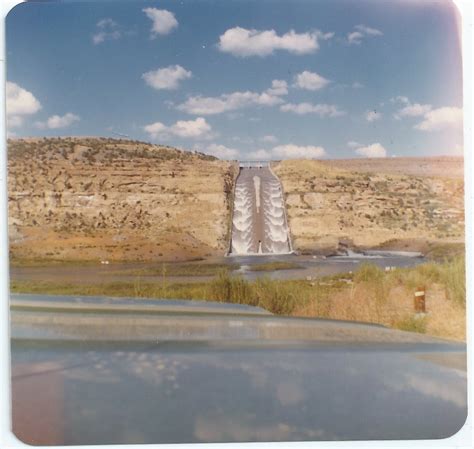 The overflowing spillway at Navajo Dam in New Mexico. | We Are Water