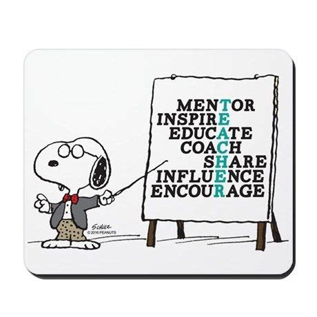 Snoopy - Teacher Notes Mousepad | Teacher notes, Charlie brown teacher, Snoopy