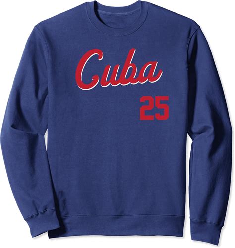 Amazon.com: Cuba Design for Baseball for Beisbol fans Sweatshirt ...